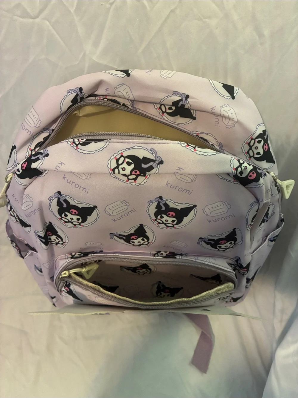 Kuromi light purple/pink ish Character Backpack